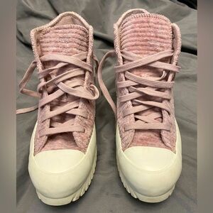 Converse Chuck Taylor All Star Lugged 2.0 High Striped Knit Shoes